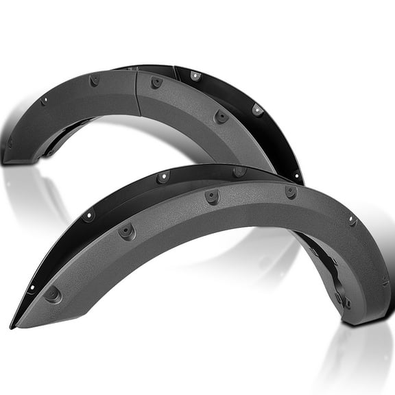 Spec-D Tuning 4PC Front   Rear Textured Bolt On Pocket Style Fender Flares Compatible with 2021-2024 Ford Bronco Sport