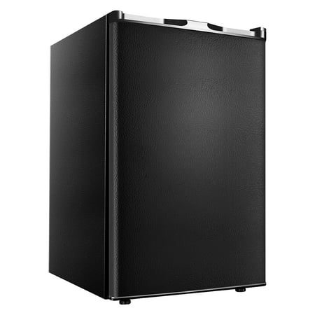 Simzlife 3.0 Cu.ft Upright Freezer Single Door Compact Design Reversible Stainless Steel Door Suitable for Home Dorm Apartment and Office Black