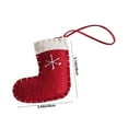 thumbnail image 4 of Cheapark Felt Christmas Cartoon Ornaments - Tree Decor with Wooden Accents, Socks Themed Small Accessories, 4 of 6