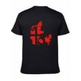 thumbnail image 5 of T-shirt Denmark Map  Soft Cotton Adult Heat-Transfer Graphic T-Shirt - 180g Breathable Fabric, Unisex Summer Casual Wear with Durable Heat-Printed Design, 5 of 9