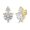 Gold, variant on Bob Mackie Jewelry Gold over Brass Cubic Zirconia Stud Earrings