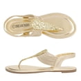 thumbnail image 3 of Sandalia DREAM PAIRS Talla 5.5 Dorada Brillante con Tirantes Elásticos, 3 of 7
