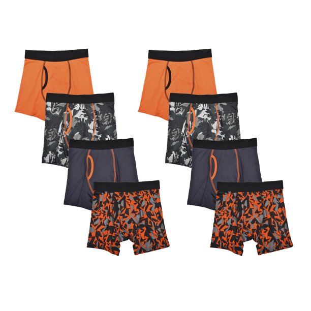 Athletic Works Athletic Works, Boys Underwear, 8 Pack Tropical Boxer