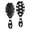 White Cat Head Black Pattern, variant on White Cat Head Black Pattern Brush, Detangling Hair Brush, Paddle Styling Brush, Air Cushion Design Gifts for Holiday Birthday Gifts