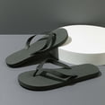 thumbnail image 5 of SBYOJLPB Men's Sandals Casual Indoor and Outdoor Versatile Solid Color Round Toe Open Toe Flat Soft Sole Beach Sandals, 5 of 6