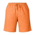 thumbnail image 2 of Lmnyox Womens Plus Size Shorts Fashion Casual Elastic Waist Drawstring Sweat Shorts Summer Solid Color Basic Shorts, 2 of 8