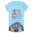 thumbnail image 4 of Fiudx Ofertas Flash Del Día Tops con Estampado de Moda para Mujer, Blusa de Manga Corta, Camisetas Divertidas con Cuello Redondo, 4 of 4
