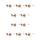 thumbnail image 1 of Sonducket Gafas de sol sin marco de PC para mujer - Protección 400 Cara ovalada Gafas de sol de cara cuadrada Rhinestone Tawny Leonado 10piezas, 1 of 6