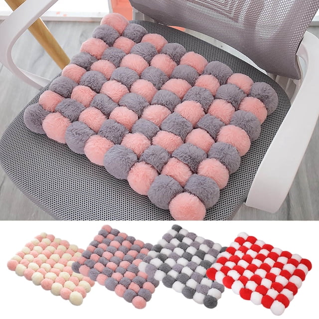 Cojín antideslizante para sillas 14,6x11,8 pulgadas - Tejido bohemio de lino de algodón para comedor, oficina, cocina y mecedores - Cojín suave para suelo