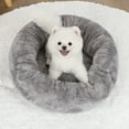 thumbnail image 5 of Scmkd Plush Pet Cushion Sofa Plush Round Pet Kennel Warm Dog Pad Pet Supplies, 5 of 12