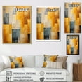 thumbnail image 4 of Designart "Tessellation With A Topaz Touch" Abstract Shapes Picture Framed Wall Decor, 4 of 5