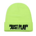 thumbnail image 2 of Men's Autumn/Winter Solid Color Knitted Warm Big Headband Embroidered Pullover Hat, 2 of 3