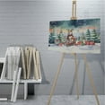 thumbnail image 4 of Merry Christmas Santa Reindeer Antlers Shiba Inu Sleigh Xmas Winter Holiday Horizontal Matte Canvas Poster Shibas Dog Lovers Gifts Idea Wall Art Home Decor - 00023, 4 of 5