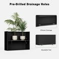 thumbnail image 4 of Metal Planters for Outdoors, Large Metal Planter Box 36”L x 10”W x 26”H Tall Rectangle Planter Box with Removable Insert Shelf, Heavy Outdoor Pots for Porch, Garden, Patio, Yard, Deck, 4 of 7