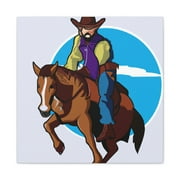 Wild West Cowboys Ride - Canvas