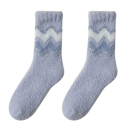 

Fashion Socks Womens Winter Socks Autumn And Winter Mid Tube Socks Coral Thickened Warm Stockings