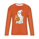thumbnail image 5 of Amzcrzy Sudadera Para Hombre, Moda Informal, Estampado Deportivo, Manga Larga, Cuello Redondo, Blusas, Camisas, Naranja, M, 5 of 5