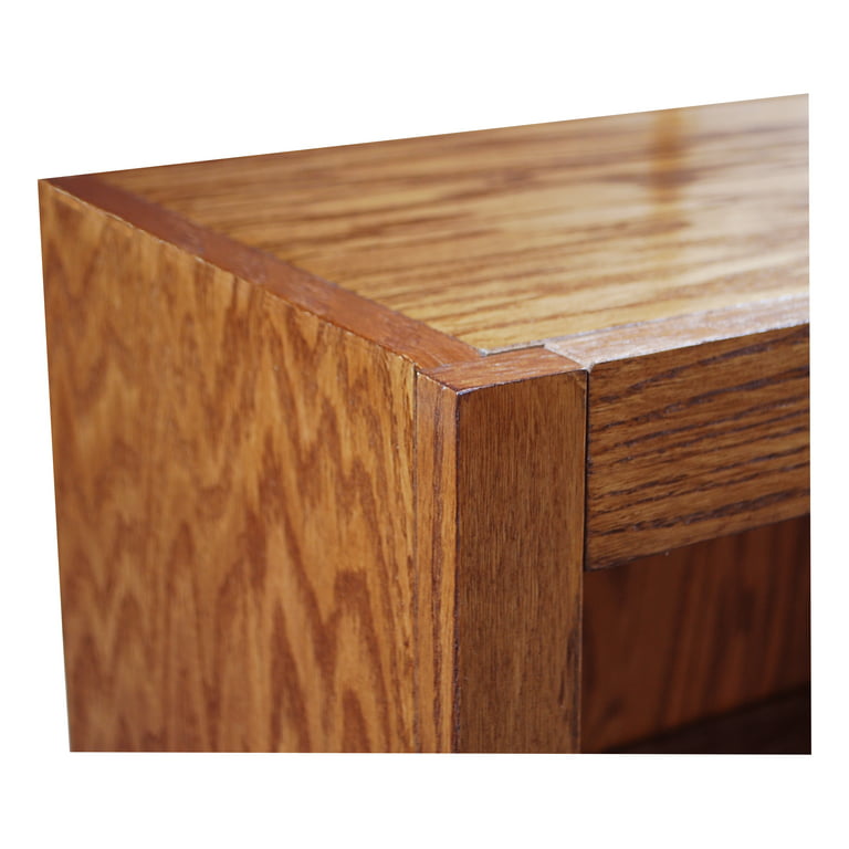 Golden Oak Adjustable Wood Shelf 12 D x 36 L