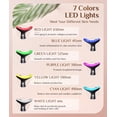 thumbnail image 2 of Dopsikn Máquinas Galvánicas de 7 Colores - Terapia de Luz Roja para Rostro y Cuello, Herramienta Masajeador Facial para Arrugas, Papada, Masajeador Facial Vibratorio con Térmicos, Negro, 2 of 5