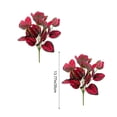 thumbnail image 3 of AYktou 2 Pcs Artificial Plants Leaves Greenery Plants, 13.8 Inch Sprawling Plants Leaves Gradient Color Texture Faux Plants Bouquet Fillers for Vase Floral Arrangement Table Centerpiece Home Decor, 3 of 6