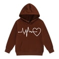 thumbnail image 5 of YunPes Girls Boys Hoodie Long Sleeve Pullover Plain Casual Elegant Tops Loose Long Sleeve Winter Girl Hoodie, 5 of 5