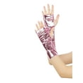 thumbnail image 4 of INSPIRE CHIC Women's Metallic Shiny Fingerless Short Gloves Shimmer Arm Warmers for Halloween Cosplay 1 Pair Pink One Size, 4 of 6