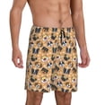 thumbnail image 2 of Wukai Cute Dogs Head Men’s Short Pajama Pants With Pockets Soft Sleep Pj Shorts for Men-3X-Large, 2 of 6