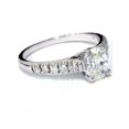 thumbnail image 2 of Bague de Fiançailles Ovale en Diamant 1 1/6ct Or Blanc 14K, 2 of 4