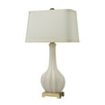 thumbnail image 1 of ElkGroup International D2596 Lampe de Table en Céramique Cannelée en Glaçure Blanche, 1 of 2