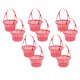 thumbnail image 1 of BESTYASH 10Ud Cesta Roja Para Recolección De Con Asa Fácil De Transportar, 1 of 6