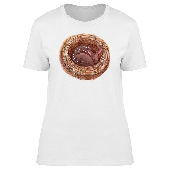 Cute Forest Deer In A Nest Tee Women's -Image by Shutterstock