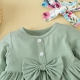 thumbnail image 2 of Gibobby Conjunto de Bebé A Niño Traje de manga larga para niña, traje de primavera y otoño para niña, traje de piezas de princesa de manga larga para niña(Verde de menta, 2-3 Años), 2 of 5