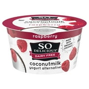 So Delicious Vegan, Dairy Free Raspberry Coconut Milk Yogurt Alternative, 5.3 oz Container