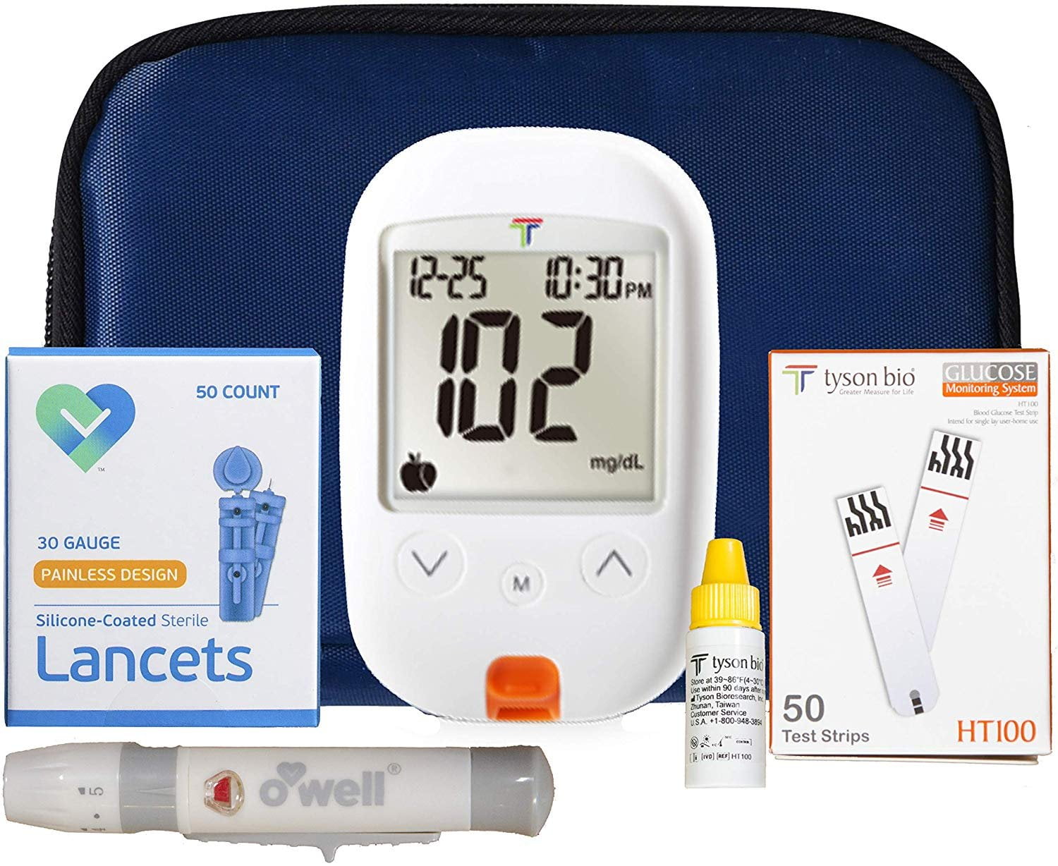 O Well Tyson Blood Glucose Monitoring Kit Starter Kit Refills