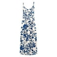 thumbnail image 4 of Vetsdori Womens Sleeveless Maxi Dresses Sundress Floral Slip Dress Beach Summer,Casual Vacation V-Neck Tank Dress for Ladies Lightweight, 4 of 5