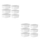 thumbnail image 1 of Contenedores de almacenamiento Billuyoard 6 piezas 2Conjunto Blanco lechoso grado alimenticio, 1 of 6
