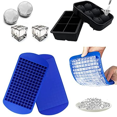 

23x12x1.3cm 160 Grids Silicone Ice Cubes Food Grade Party Pudding Accessories Ice Kitchen Tool Bar Mar Tray Fruit