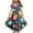 Multicolor 11, variant on LJEFF Girls Dress with Pocket, Easter Print Crew Neck Short Sleeves Flowy Tiered Skirt Casual Dresses for Kids Multicolor Size 4-5 T