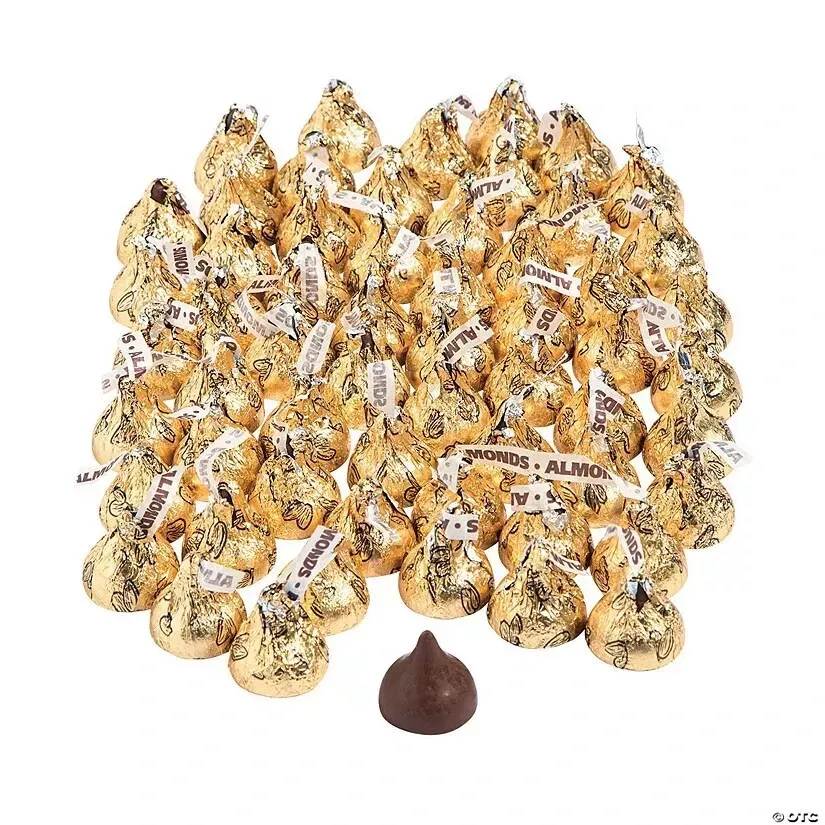 HERSHEY'S Kisses Milk Chocolate With Almonds, Bulk & Delicious Candy (5 Pounds)