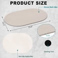 thumbnail image 2 of Stone Bath Mat Diatomaceous Earth Shower Mat Non Slip Quick Dry Bath Stone Mat Super Absorbent Bathroom Floor Mat for Bathroom Kitchen Counter (Off White), 2 of 5
