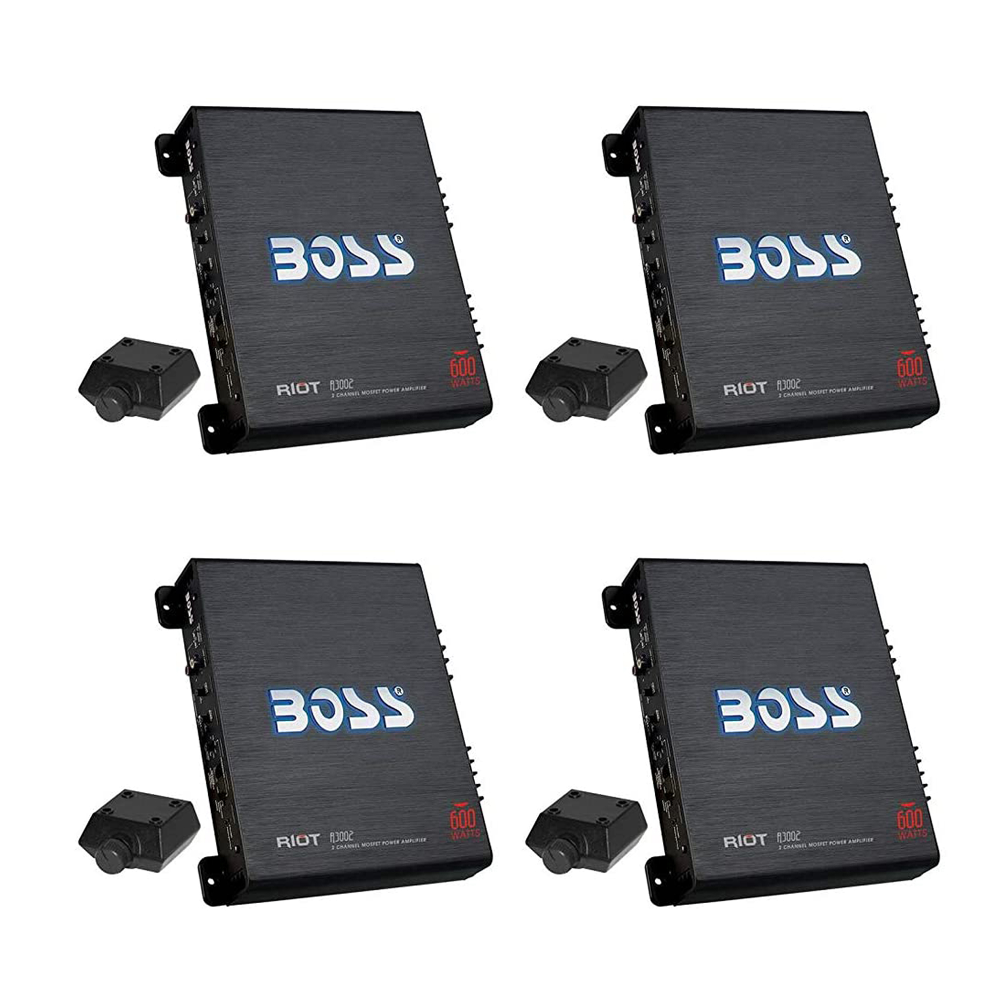BOSS 600W 2Channel Ch MOSFET Car Audio Power Amplifier Amp & Remote (4