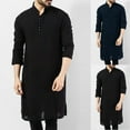 thumbnail image 6 of Mens Indian Traditional Kurta Shirt Long Sleeve Ethnic Kaftan Shirt Blouse Tunic, 6 of 6