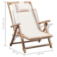 thumbnail image 4 of vidaXL Chaise Longue d'Extérieur en Bambou, 4 of 4