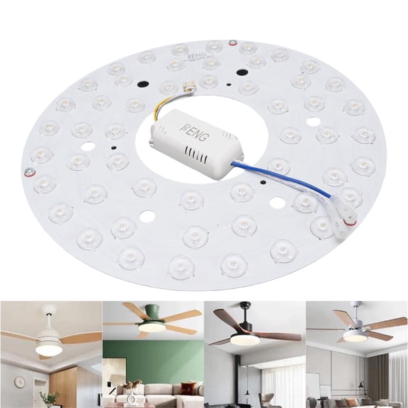 Kitchen Storage Ceiling Light LED Light Board, Ceiling Fan Light Replacement Panel 24W Magnetic for Chandelier