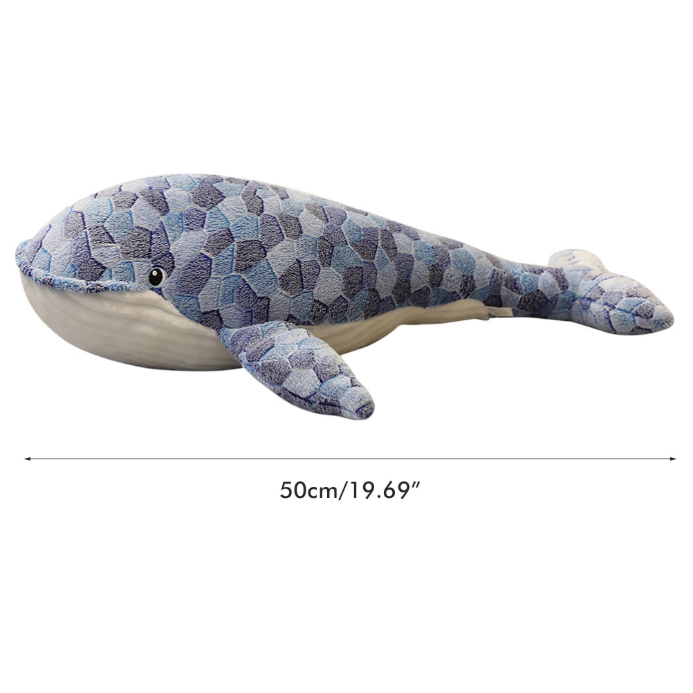 OZS Soft Whale Plush Hugging Pillow Blue Whale Stuffed Animals Toy Plushie  Animal Doll Kids Gifts 