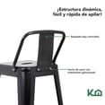 thumbnail image 4 of Banco Alto Tolix Kingshouse Vintage Con Respaldo, 4 of 7