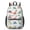 Dinosaur and Floral-2, variant on Dinosaur and Floral Off White Pattern 17" School Backpacks for Teens,Waterproof Oxford Fabric,S-Shape Padded Straps for School,Travel,Hiking,Camping