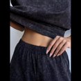 thumbnail image 4 of Conjunto de Pijama Estampado para Mujer: Jersey de Corta y Pantalón Corto Negro M, 4 of 9
