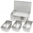 thumbnail image 4 of TrueCraftware- 3 Compartment Stainless Steel Condiment Bar (Open Bottom)- Condiment Dispenser Serving Container Garnish Tray Bar Caddy Condiment Server Caddy Garnish Holder for Home Work Restaurant, 4 of 11