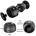 thumbnail image 3 of Cámara IP 1080P Soporte de 360 ​​grados Cámara WiFi Seguridad del hogar Negro, 3 of 7